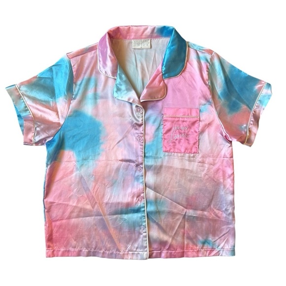 Taylor Swift UR MY LOVER Pink Tie Dye Two Piece Pajama Set Size Small - Picture 12 of 12